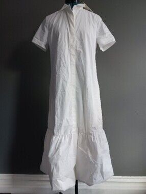 NWT Tuckernuck Martine White Cotton Dress Size L